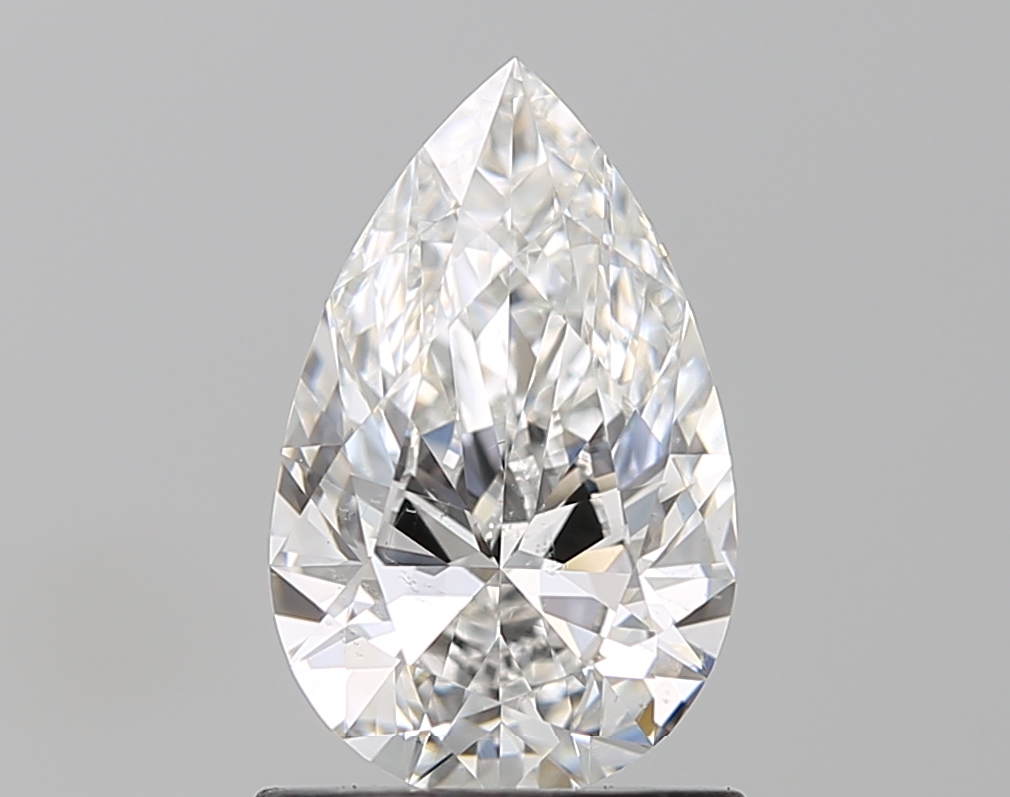 1.01 Carat F SI1 Pear None Natural Diamond GIA2496873620