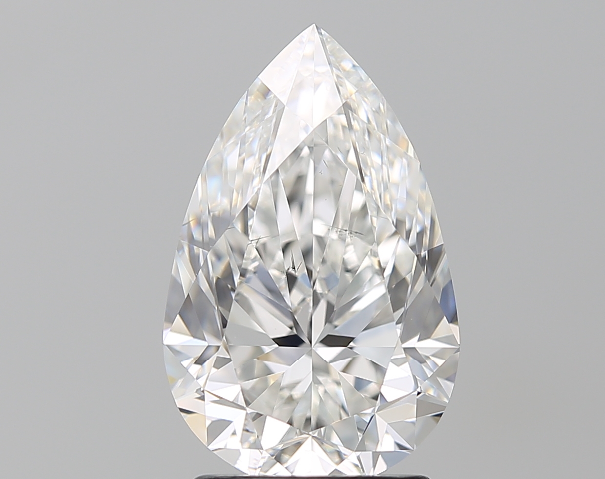 2.50 Carat F SI1 Pear Shape - Pear Faint Natural Diamond GIA6502625905