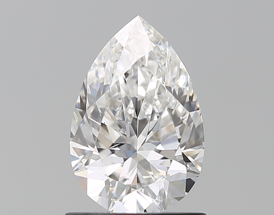 1.01 Carat F VS2 Pear Shape - Pear Faint Natural Diamond GIA7506383594