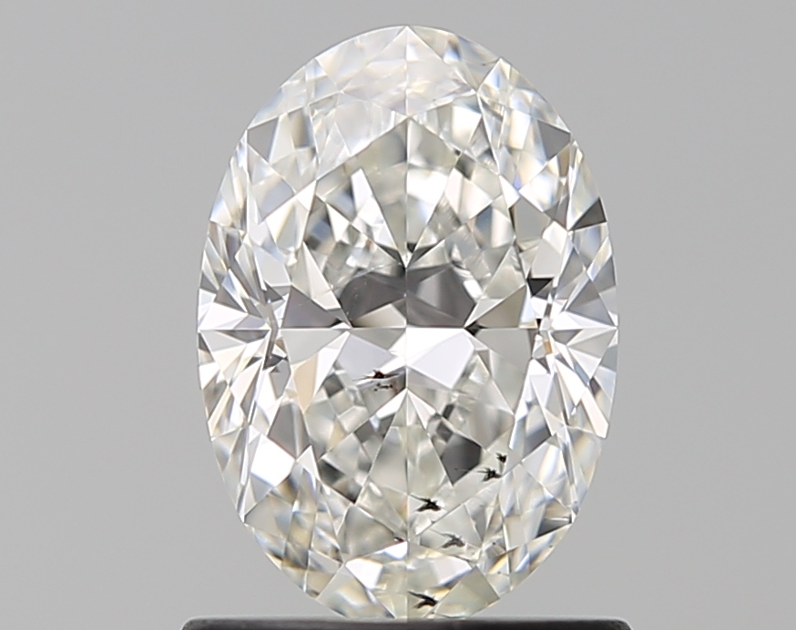 1.01 Carat H SI2 Oval Faint Natural Diamond GIA2497834518